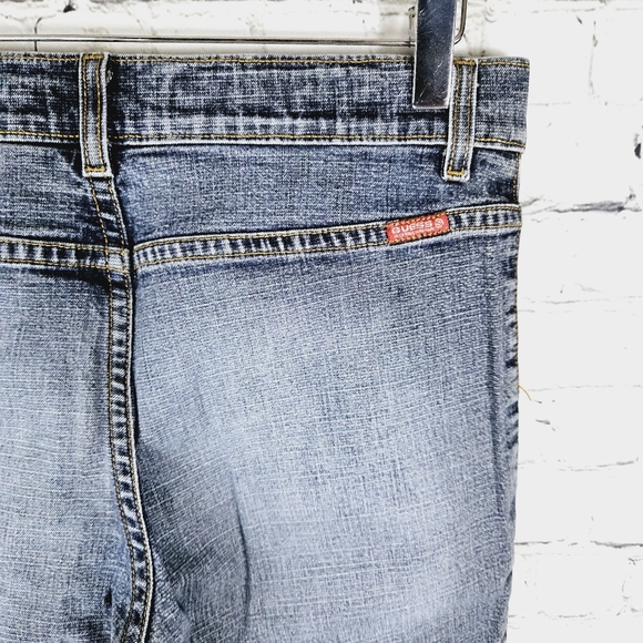 GUESS | vintage exposed button fly flare leg stretch denim jeans - Picture 5 of 11